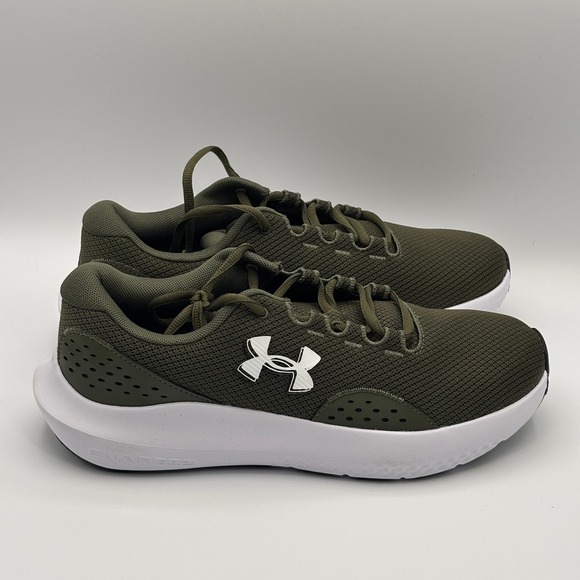 Other - Under Armour Charged Surge 4 Shoes Mens Size 10 Green White Running 3027000-301